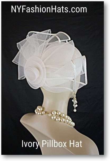 Occasion Wedding Bridal Hat By NYFashionHats.com